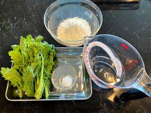 ほのかな苦みがごちそう「菜の花の天ぷら」のつくり方・レシピ_材料
