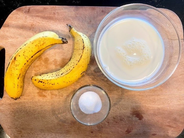 材料3つだけ！完熟バナナで作る「バナナプリン」のレシピ_材料