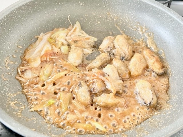 ごはんがすすむ！牡蠣のごまみそ焼きのレシピ