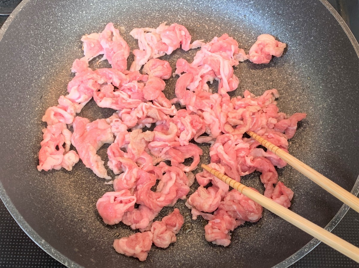 ガッツリの食べごたえ！「葉にんにくと豚こま肉のみそ炒め」のレシピ