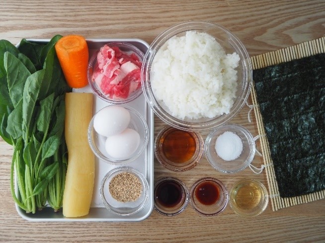 韓国風巻き寿司！キンパの基本レシピ_材料