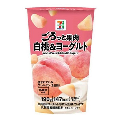 ごろっと果肉 白桃&ヨーグルト 190g