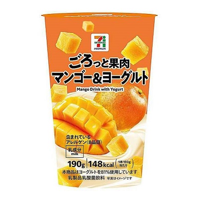 ごろっと果肉 マンゴー&ヨーグルト 190g