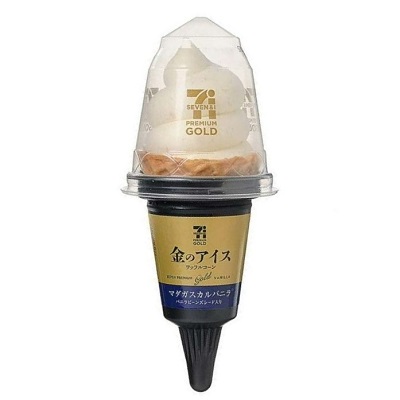 金のアイスワッフルコーン マダガスカルバニラ 180ml