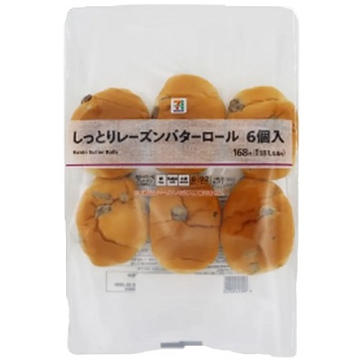 しっとりレーズンバターロール 6個入
