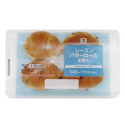 レーズンバターロール 4個入