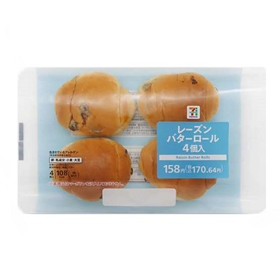 レーズンバターロール 4個入