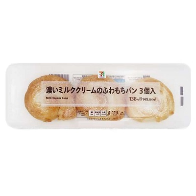 濃いミルククリームのふわもちパン 3個入