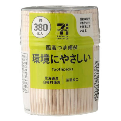 国産つま楊枝 環境にやさしい 380本入