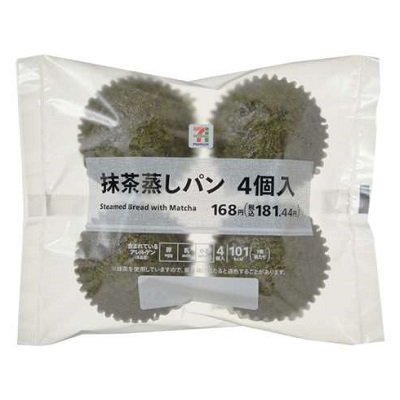 抹茶蒸しパン 4個入