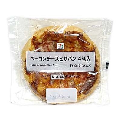 ベーコンチーズピザパン 4切入