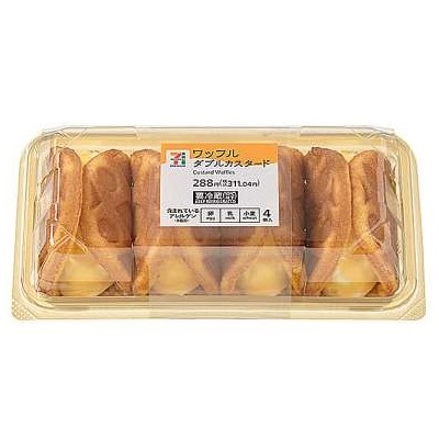 ワッフル ダブルカスタード 4個入