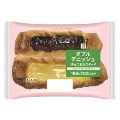 ダブルデニッシュ チョコ＆カスタード 1個入