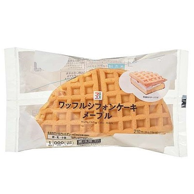 ワッフルシフォンケーキ メープル 1個入