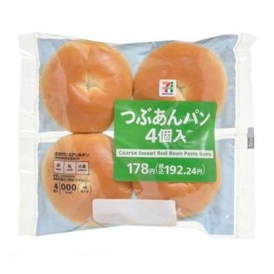 つぶあんパン 4個入