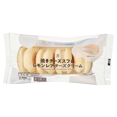 焼きチーズスフレ レモンレアチーズクリーム 4個入