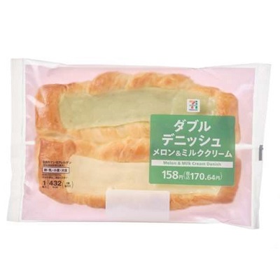 ダブルデニッシュ メロン＆ミルククリーム 1個入