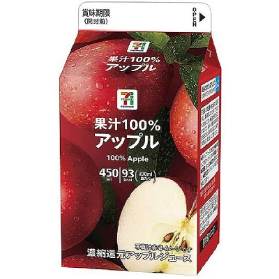 果汁100％ アップル 450ml