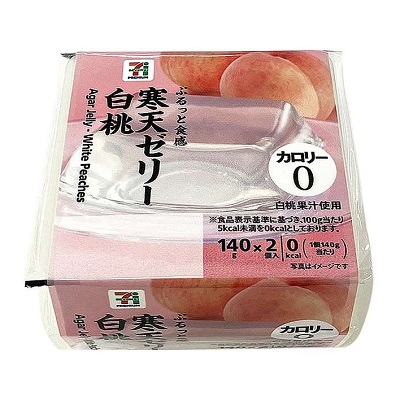 寒天ゼリー 白桃 2個入