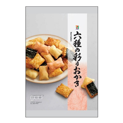 六種の彩りおかき 125g