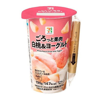 ごろっと果肉 白桃&ヨーグルト 190g