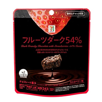 フルーツダーク54％ ストロベリー味 49g