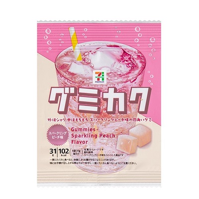 グミカク スパークリングピーチ味 31g