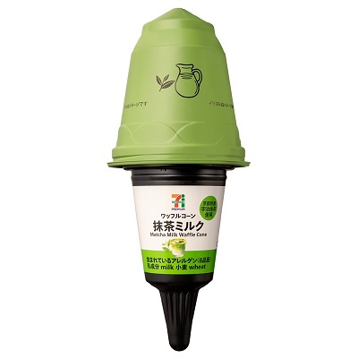 ワッフルコーン 抹茶ミルク 175ml