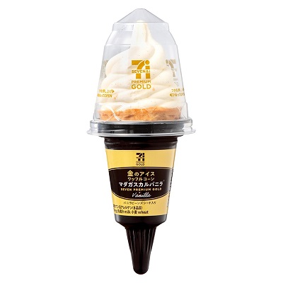 金のアイス ワッフルコーン マダガスカルバニラ 175ml