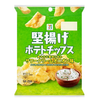 堅揚げポテトチップス サワークリームオニオン味 50g