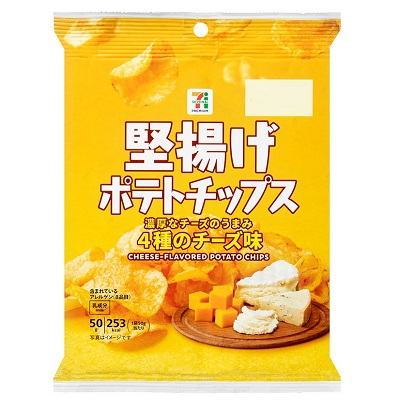 堅揚げポテトチップス 4種のチーズ味 50g
