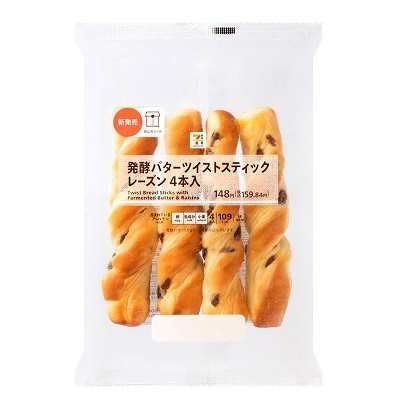 発酵バターツイストスティックレーズン 4本入