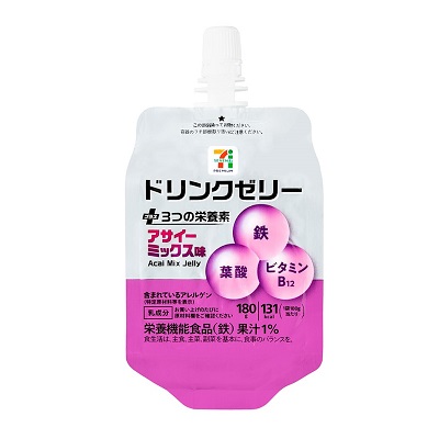 ドリンクゼリー アサイーミックス味 180g
