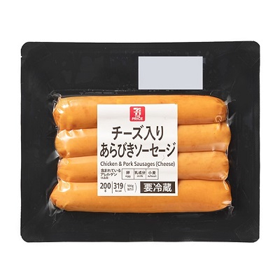 チーズ入りあらびきソーセージ 200g