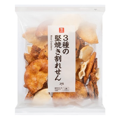 3種の堅焼き割れせん 215g