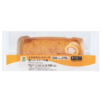 ふわもちロールケーキ 苺ショートケーキ風 6個入