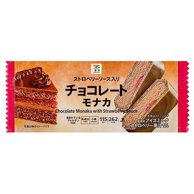 ストロベリーソース入チョコレートモナカ 115ml