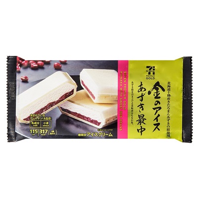 金のアイス あずき最中 115ml