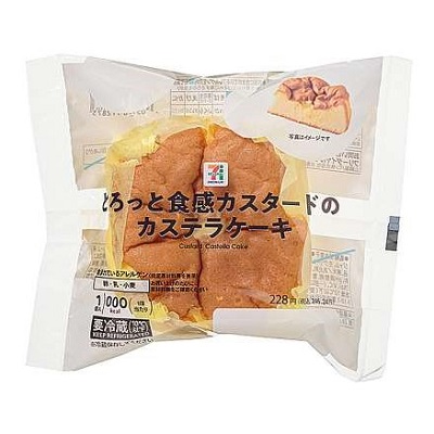 とろっと食感カスタードのカステラケーキ 1個入