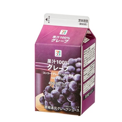果汁100％グレープ 450ml