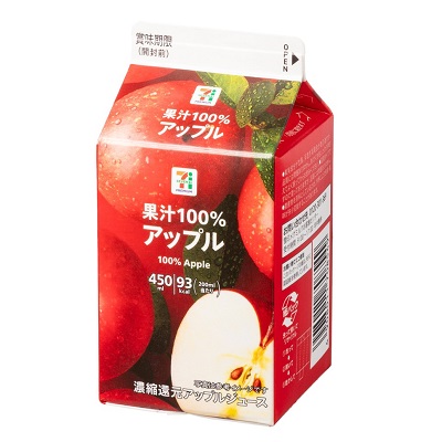 果汁100％ アップル 450ml