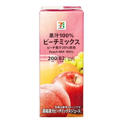 果汁100% ピーチミックス 200ml