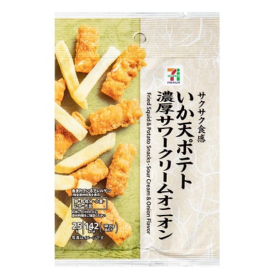 いか天ポテト 濃厚サワークリームオニオン味 25g