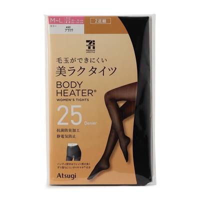 ボディヒーター　美ラクタイツ　２５デニール　２足組