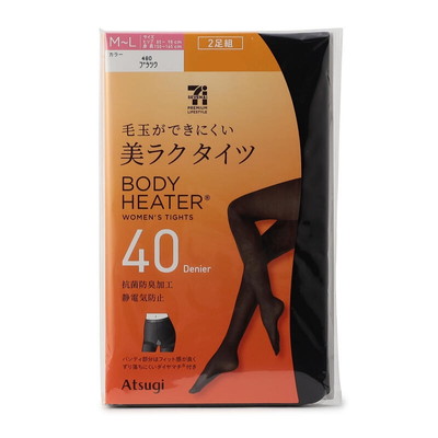ボディヒーター　美ラクタイツ　４０デニール　２足組