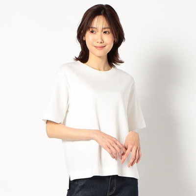 オーガニック５分袖クルーネックＴシャツ