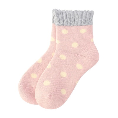 ボディヒーター　ドットショート丈ルームソックス（１４ｃｍ）