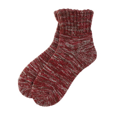 ボディヒーター　無地　ショート丈ルームソックス