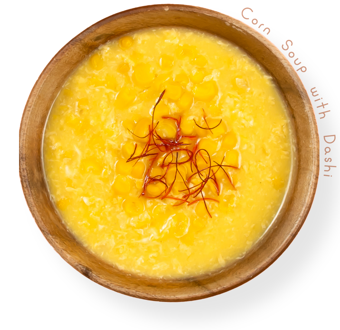Corn Soup with Dashi