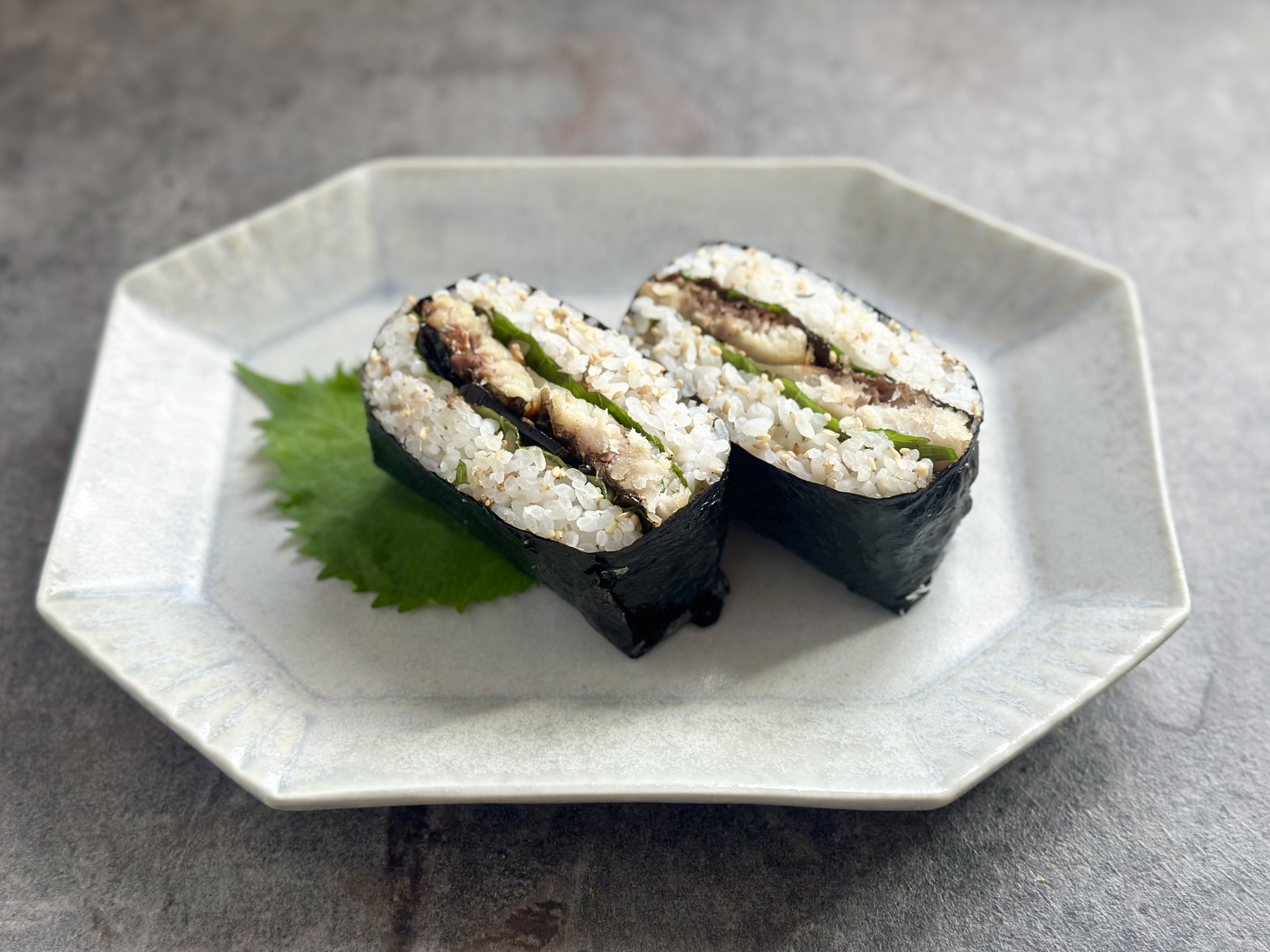 にしんと梅しそ昆布のおにぎらず